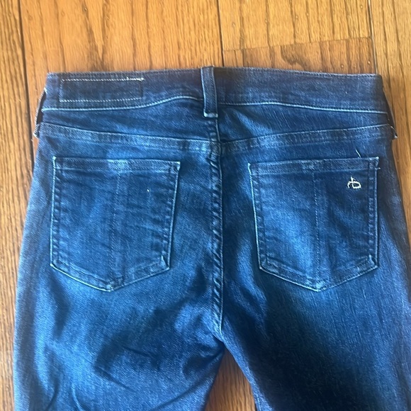 Rag  Bone Ankle Skinny Raw Hem in Tonal River Size 26 - Picture 13 of 13